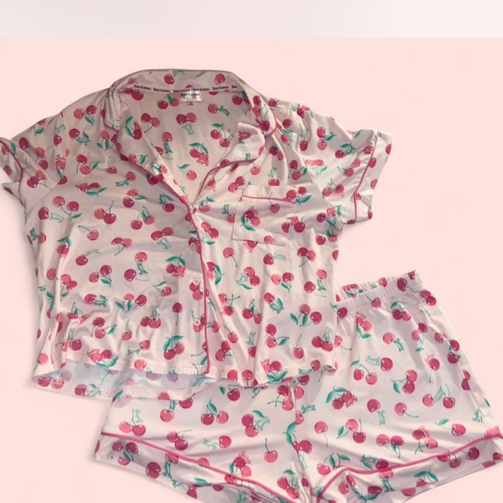 Juicy Couture cherry print pajamas